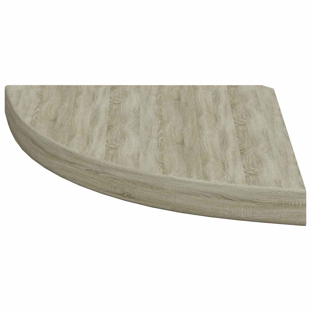 hjørnehylder 2 stk. 35x35x3,8 cm MDF egetræsfarvet