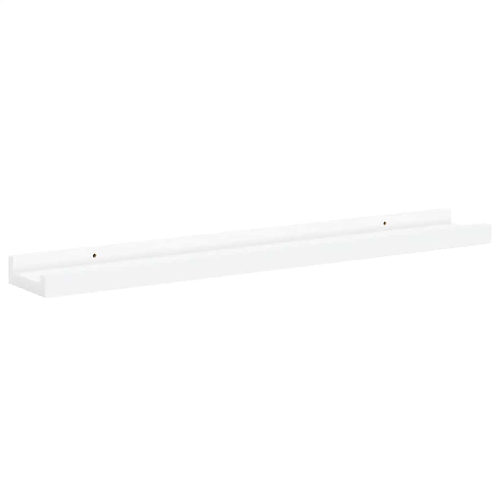 gallerihylder 2 stk. 60x9x3 cm MDF hvid