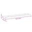 gallerihylder 2 stk. 60x9x3 cm MDF hvid