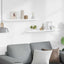 gallerihylder 2 stk. 80x9x3 cm MDF hvid