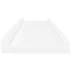 gallerihylder 2 stk. 80x9x3 cm MDF hvid