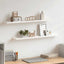 gallerihylder 2 stk. 80x9x3 cm MDF hvid