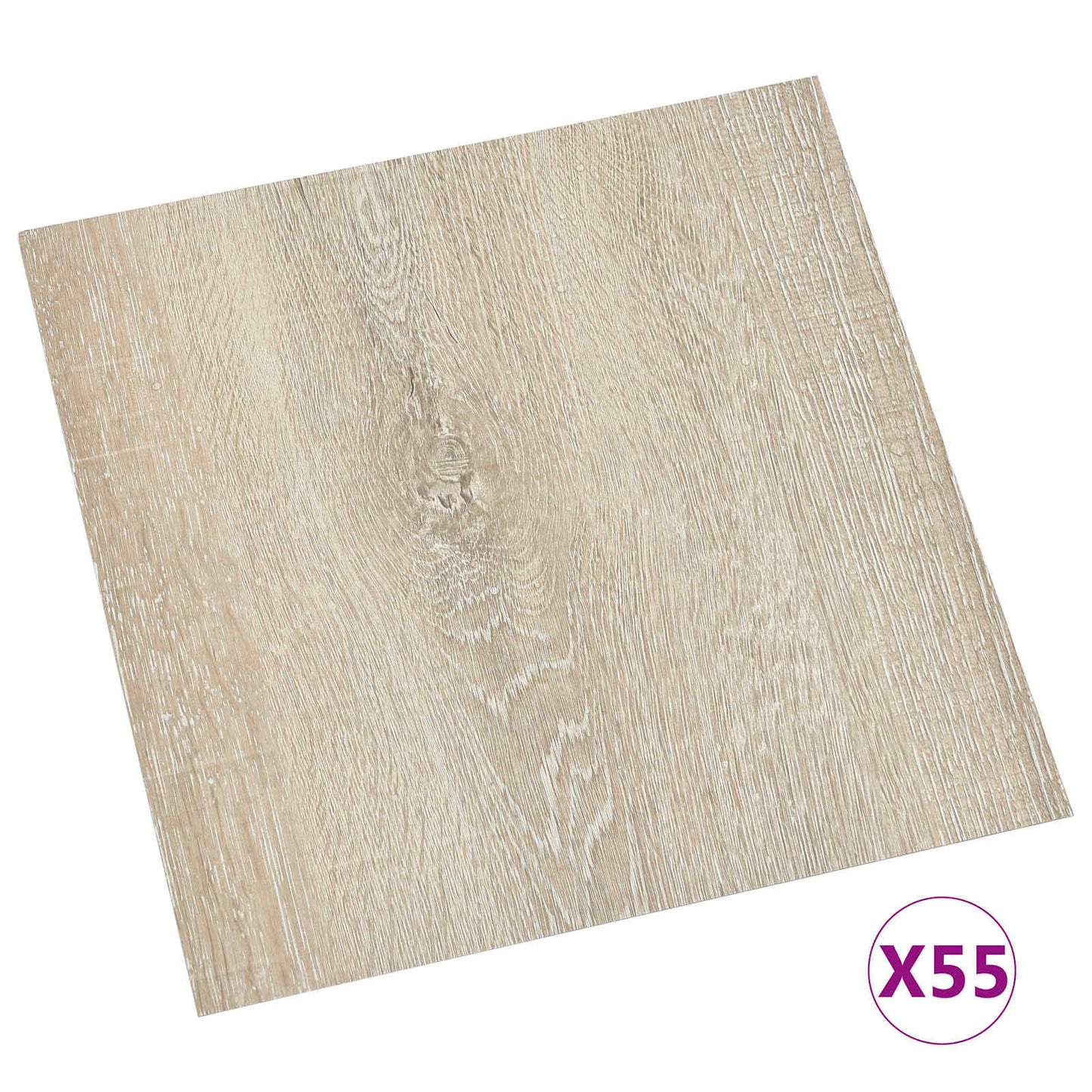 Gulvplanker 55 pcs Beige 5,11 m² PVC