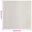 Gulvplanker 5,11 m² 55 pcs PVC Lys beige