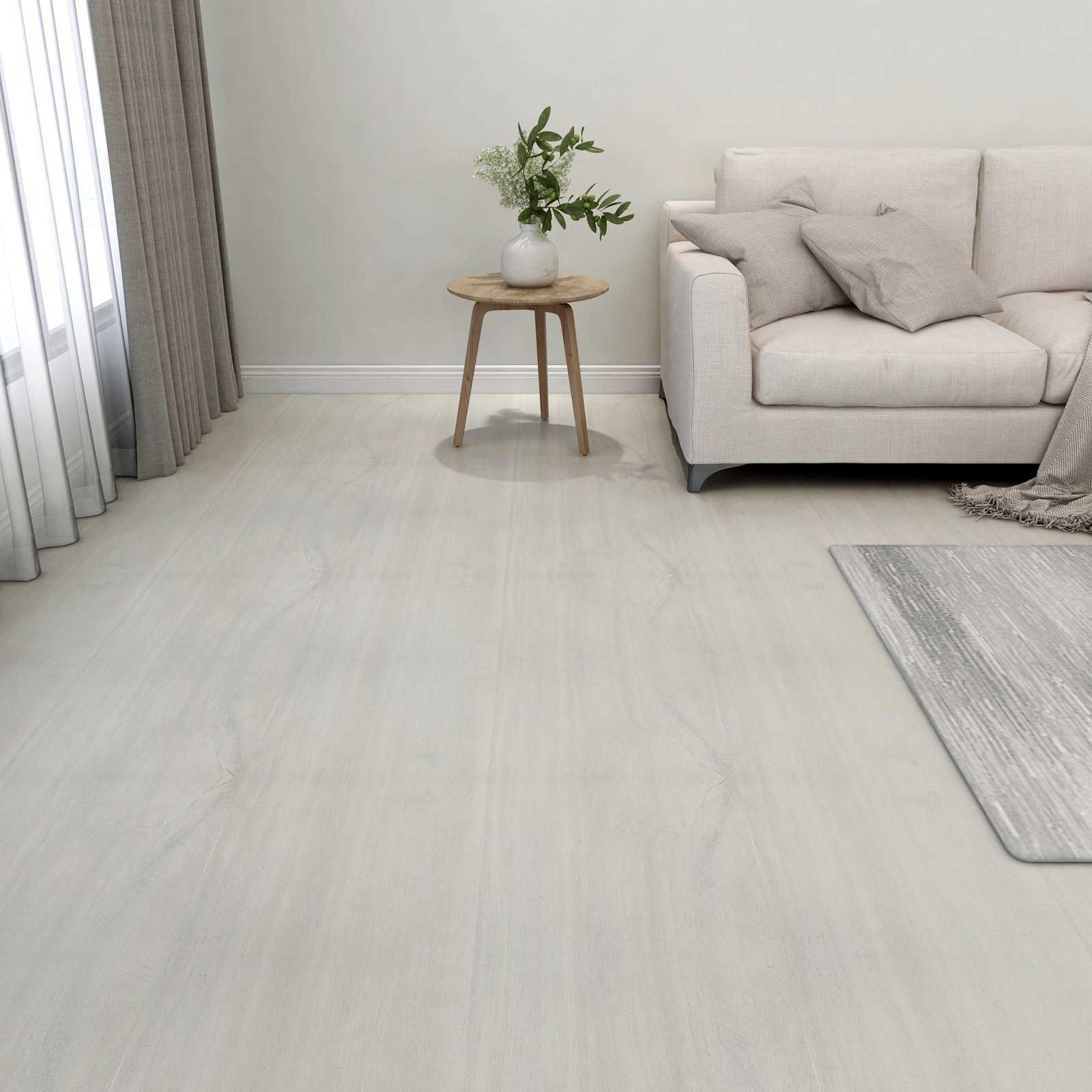 Gulvplanker 55 pcs Creme 5,11 m² PVC billede