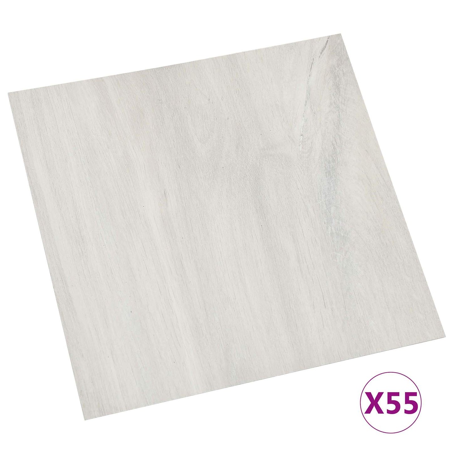 Gulvplanker 55 pcs Creme 5,11 m² PVC