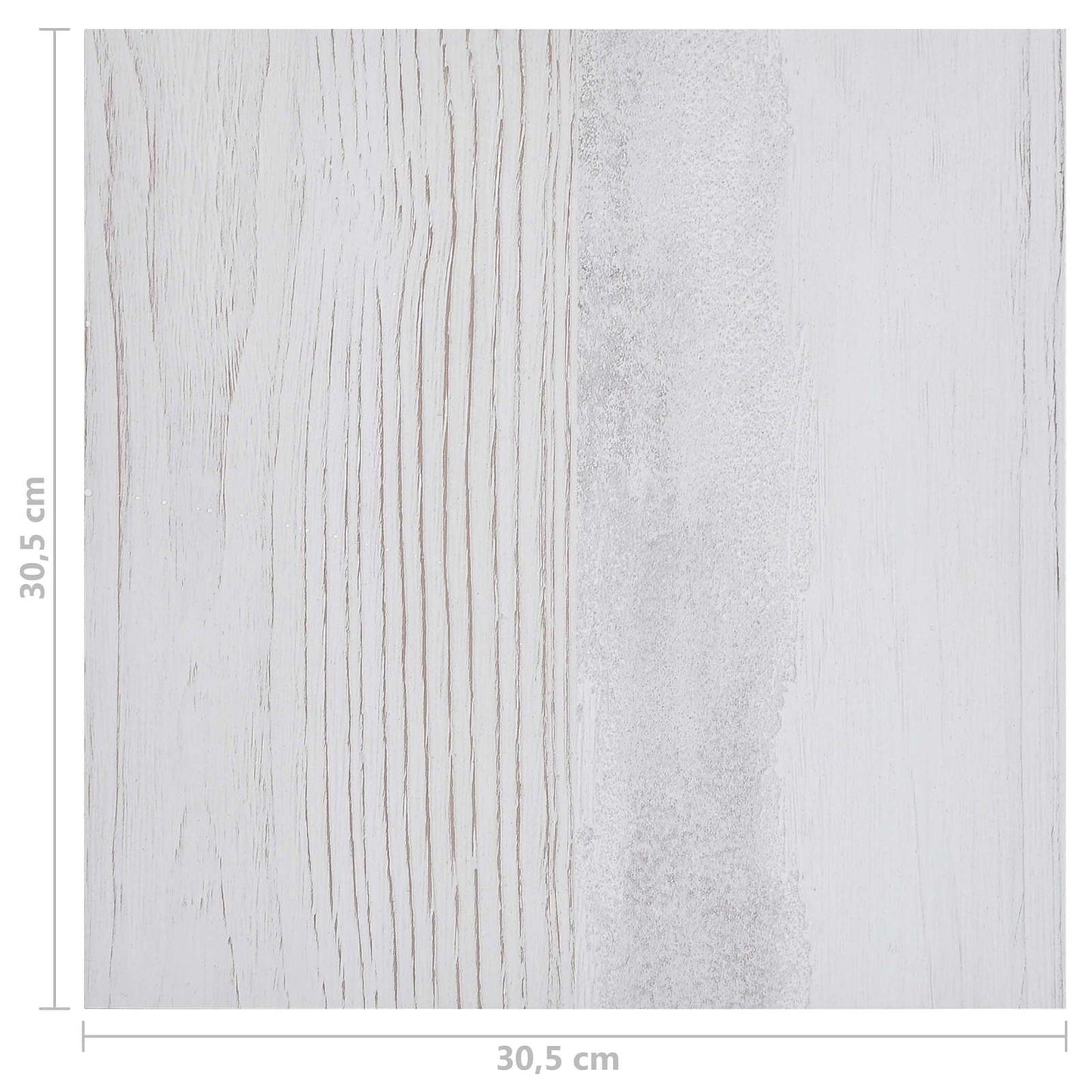 Gulvplanker 5,11 m² 55 pcs PVC Hvid og lysegrå
