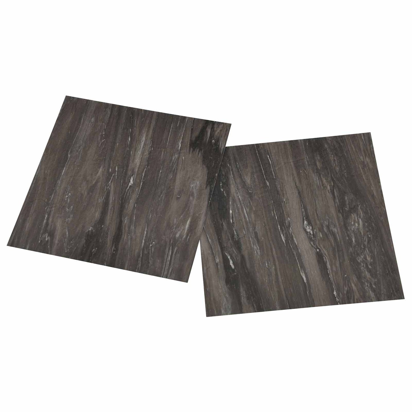 Gulvplanker 55 pcs Mørkegrå 5,11 m² PVC