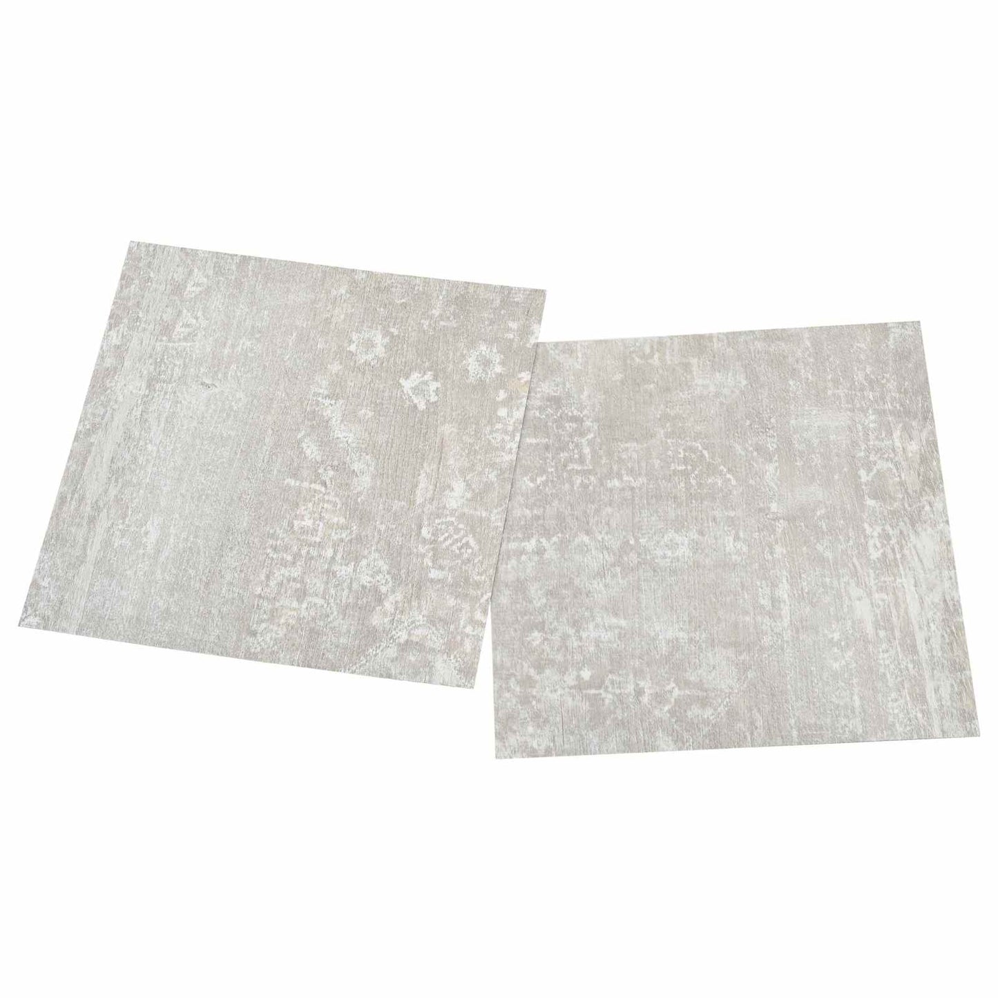 Gulvplanker 5,11 m² 55 pcs PVC Hvid og træ