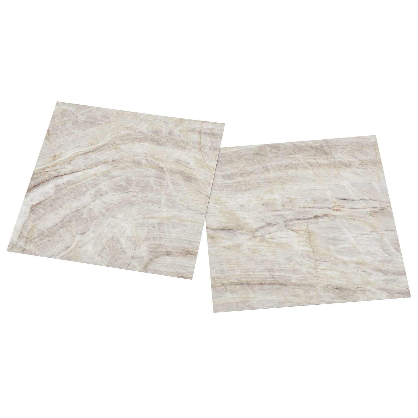 Gulvplanker 5,11 m² 55 pcs PVC Brun og Beige