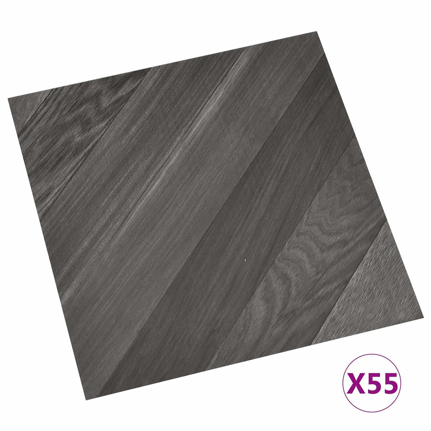 Gulvplanker 55 pcs Grå 5,11 m² PVC