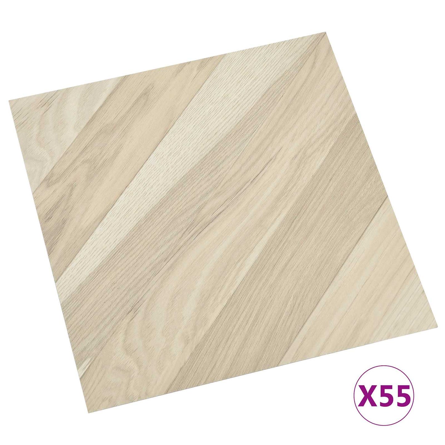 Gulvplanker 55 pcs Beige 5,11 m² PVC