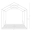 garagetelt 1,6x2,4 m PVC grøn