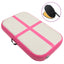 oppustelig gymnastikmåtte med pumpe 60x100x20 cm PVC lyserød
