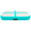 oppustelig gymnastikmåtte med pumpe 60x100x20 cm PVC grøn