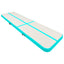 oppustelig gymnastikmåtte m. pumpe 600x100x15 cm PVC grøn
