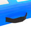 oppustelig gymnastikmåtte med pumpe 500x100x20 cm PVC blå