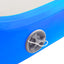 oppustelig gymnastikmåtte med pumpe 500x100x20 cm PVC blå