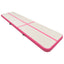 oppustelig gymnastikmåtte med pumpe 700x100x20 cm PVC lyserød