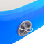 oppustelig gymnastikmåtte med pumpe 700x100x20 cm PVC blå