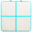 oppustelig gymnastikmåtte med pumpe 200x200x10 cm PVC grøn