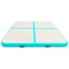 oppustelig gymnastikmåtte m. pumpe 200x200x15 cm PVC grøn