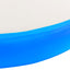 oppustelig gymnastikmåtte med pumpe 100x100x10 cm PVC blå