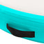 oppustelig gymnastikmåtte med pumpe 100x100x10 cm PVC grøn