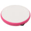 oppustelig gymnastikmåtte med pumpe 100x100x15 cm PVC pink
