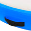 oppustelig gymnastikmåtte med pumpe 100x100x15 cm PVC blå