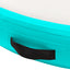 oppustelig gymnastikmåtte med pumpe 100x100x20 cm PVC grøn