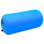 oppustelig gymnastikrulle med pumpe 120x75 cm PVC blå