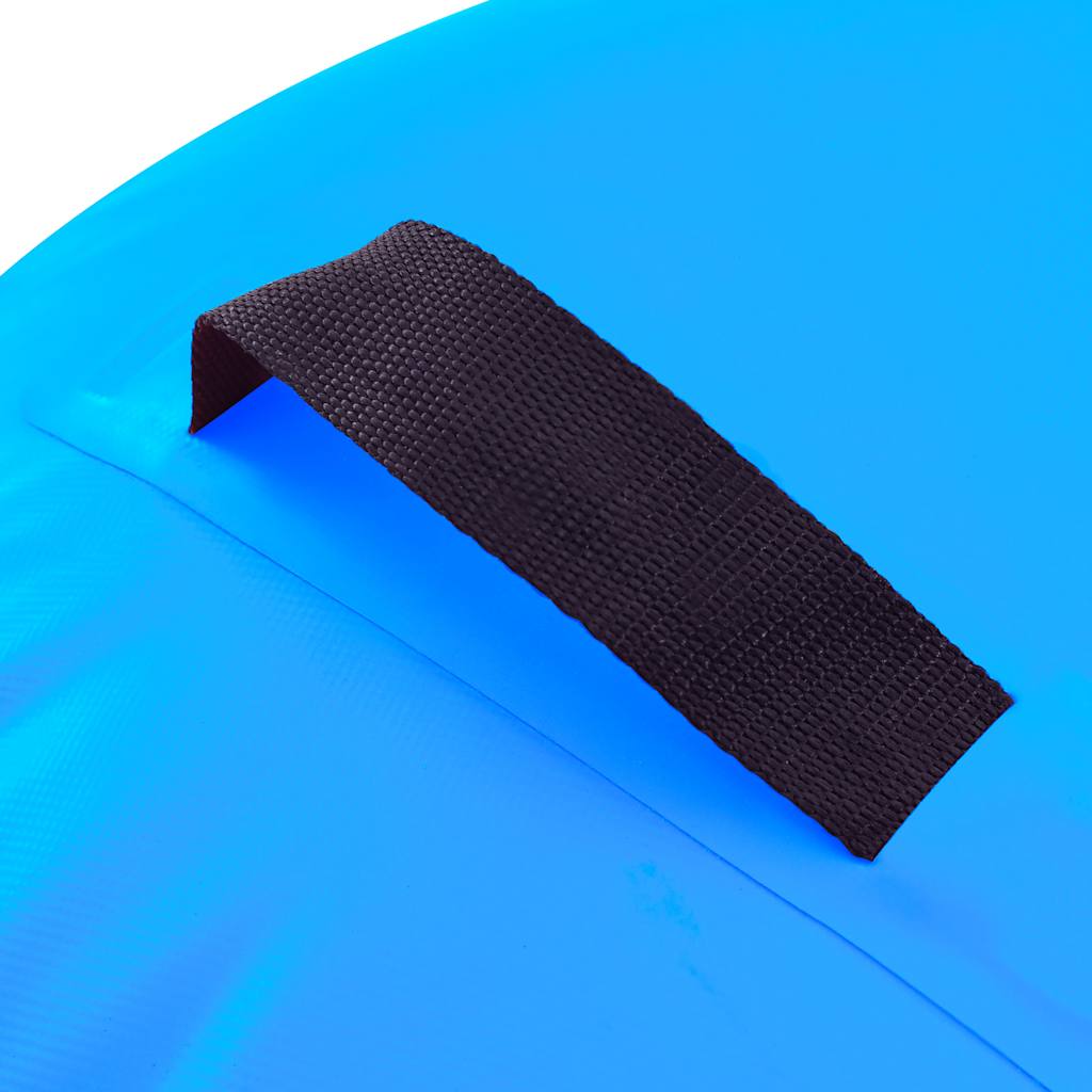 oppustelig gymnastikrulle med pumpe 120x90 cm PVC blå