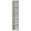 CD-reoler 2 stk. 21x16x93,5 cm spånplade betongrå