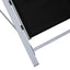 liggestol textilene og aluminium sort
