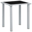 liggestole 2 stk. med bord aluminium sort