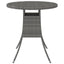 havebord 70x70x73 cm polyrattan grå
