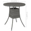 havebord 70x70x73 cm polyrattan grå