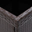 havebord polyrattan brun