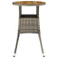 havebord Ø60x75 cm akacietræ og polyrattan grå