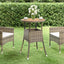 havebord Ø60x75 cm akacietræ og polyrattan grå