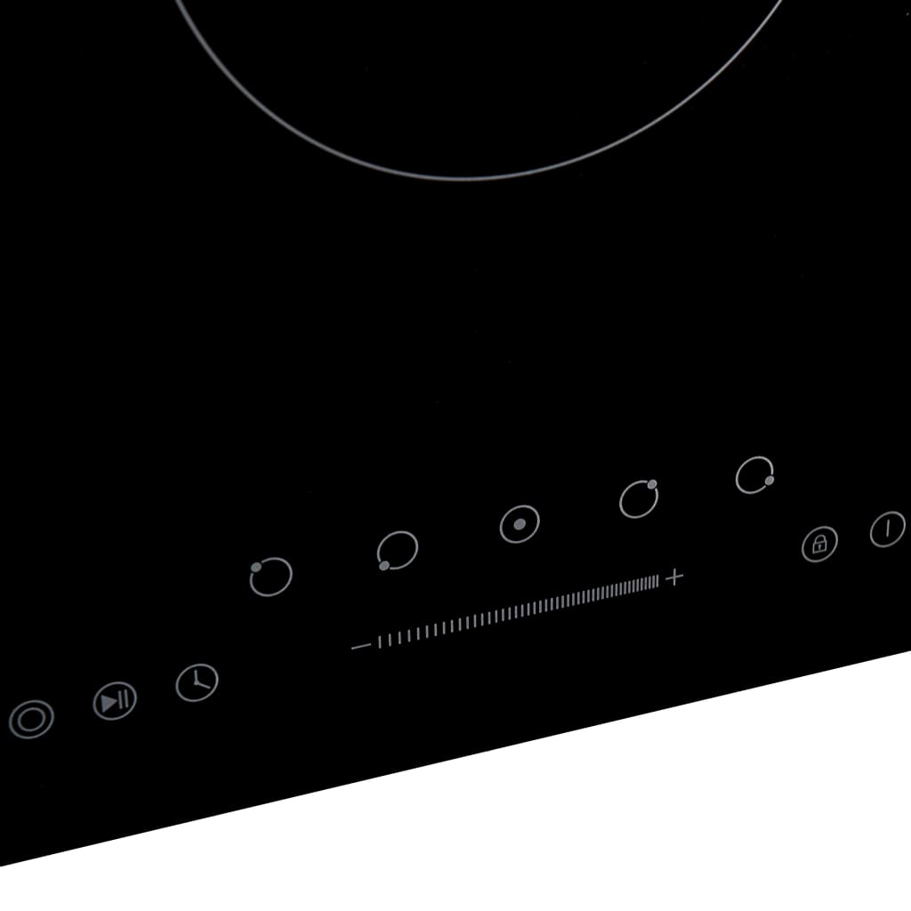 keramisk kogeplade med 5 brændere Touch Control 8500 W 77 cm