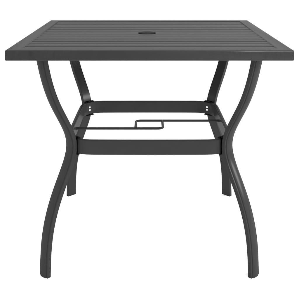 havebord 81,5x81,5x72 cm stål antracitgrå