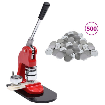 badgemaskine med 500 badges 25 mm