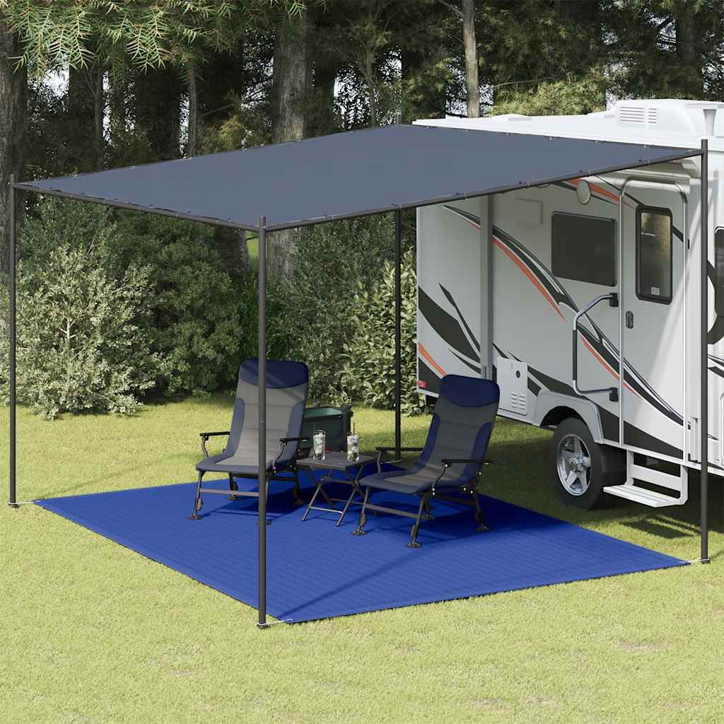 telttæppe 300x400 cm HDPE blå billede