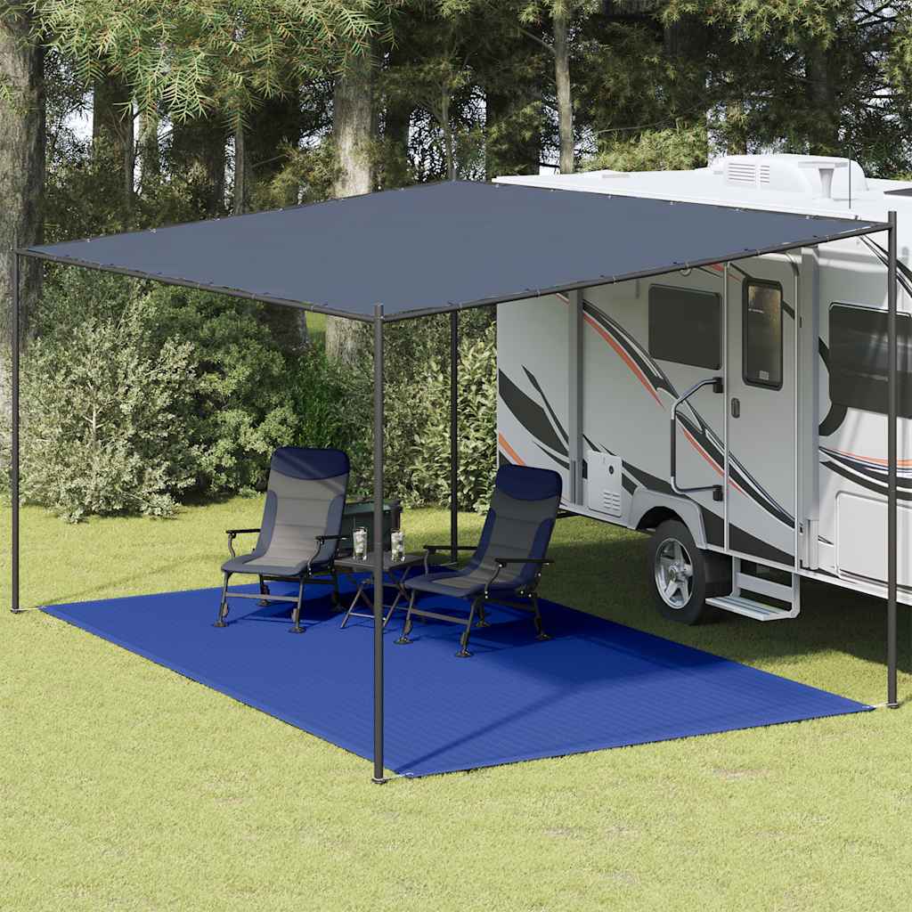 telttæppe 300x600 cm HDPE blå billede