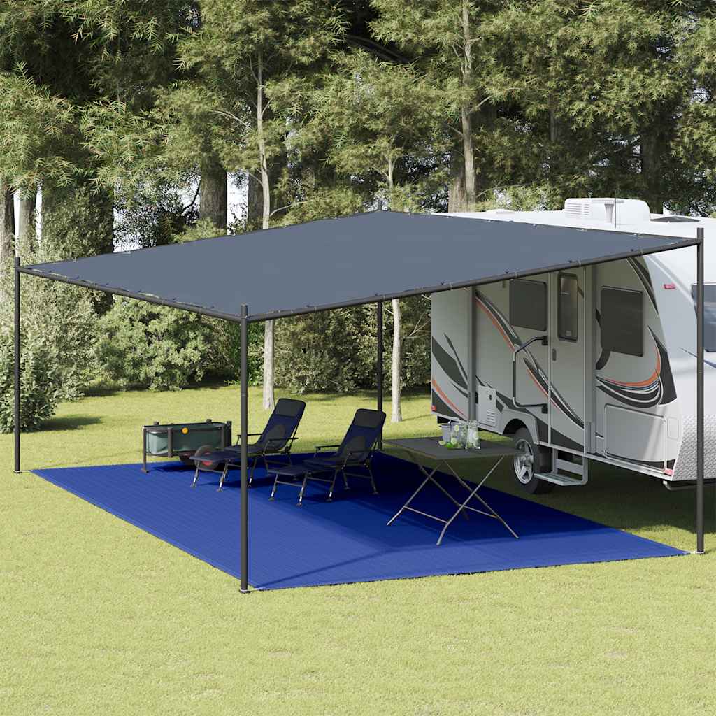 telttæppe 400x600 cm HDPE blå billede
