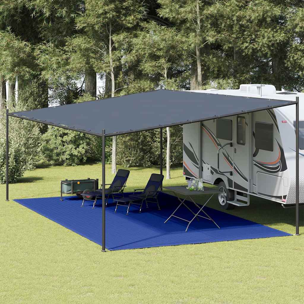 telttæppe 400x800 cm HDPE blå billede