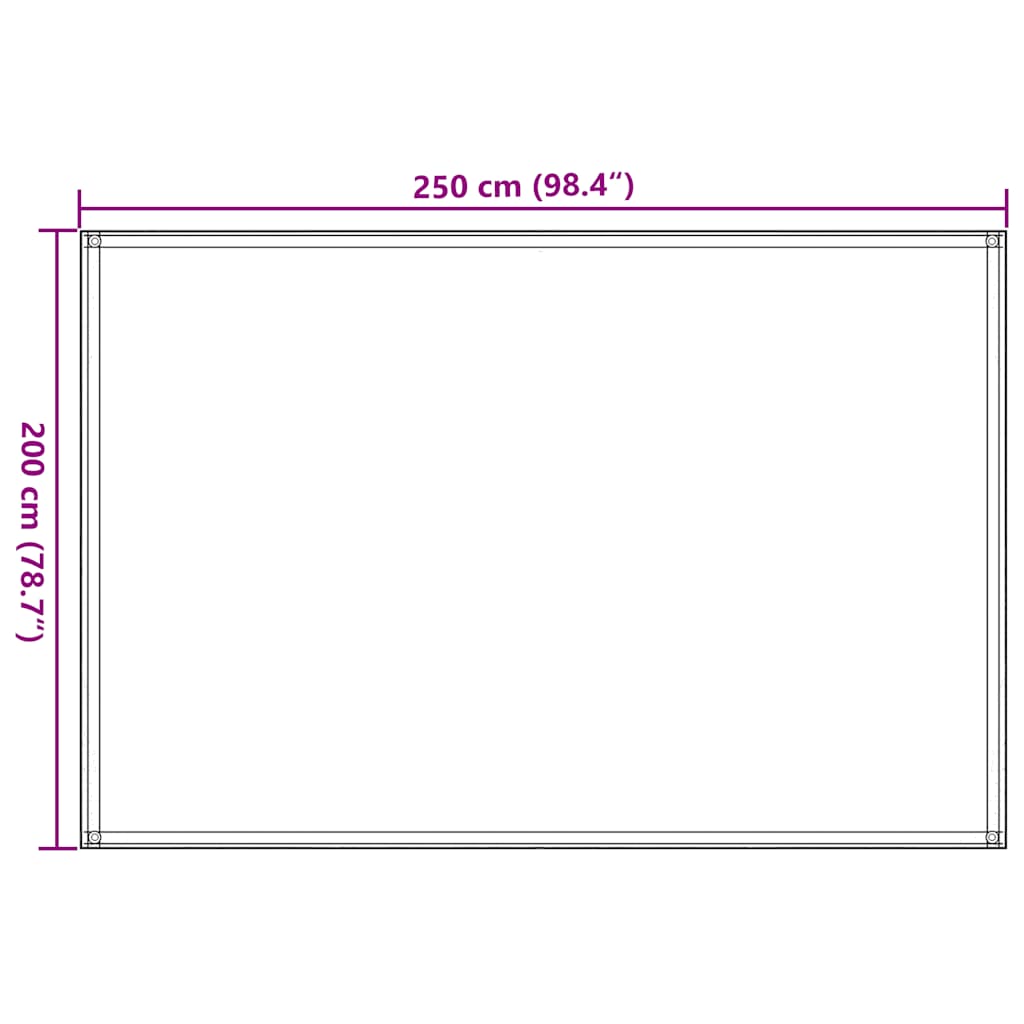 telttæppe 250x200 cm HDPE beige