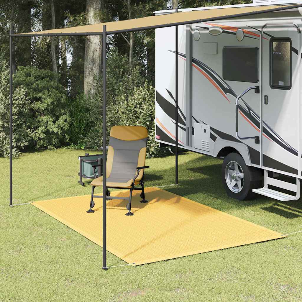 telttæppe 250x200 cm HDPE beige